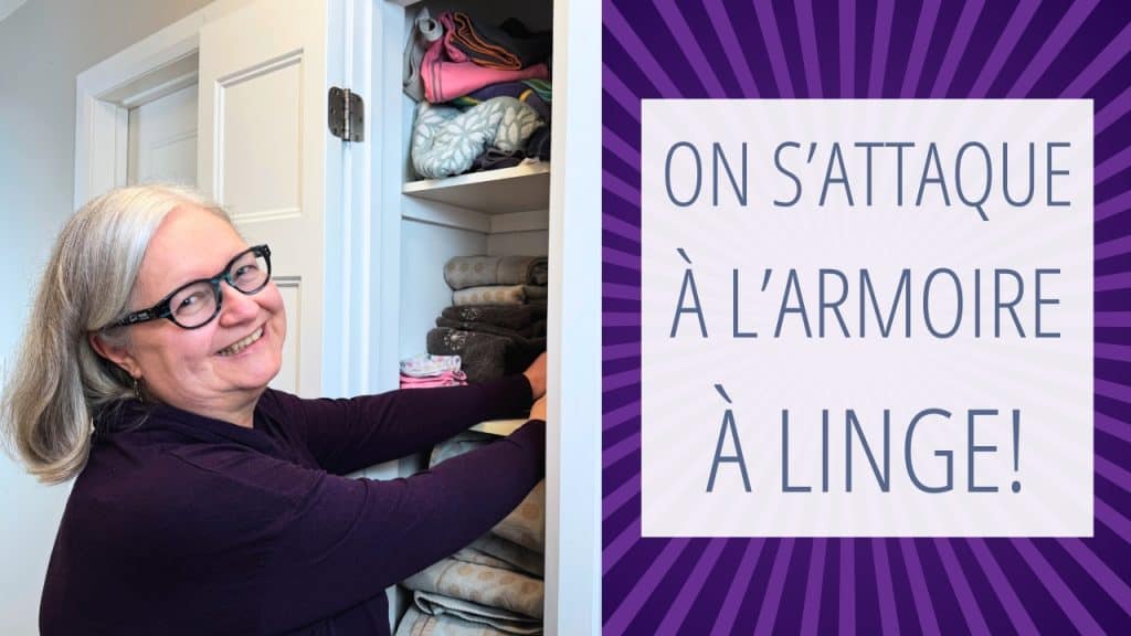 Annonce de la vidéo On s'attaque à L'armoire à linge!